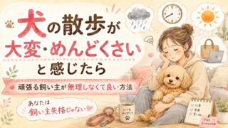 【犬の散歩が大変・めんどくさいと感じたら】頑張る飼い主が無理しなくて良い方法