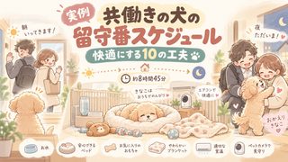 【実例】共働きの犬の留守番スケジュール公開!快適にする10の工夫